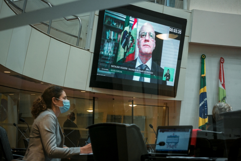 Videoconferência realizada com Secretário