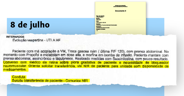 Documento atesta recomenda&ccedil;&atilde;o m&eacute;dica para transfer&ecirc;ncia do estudante por falta de bloqueador neuromuscular Arte: Rog&eacute;rio Moreira J&uacute;nior/ND