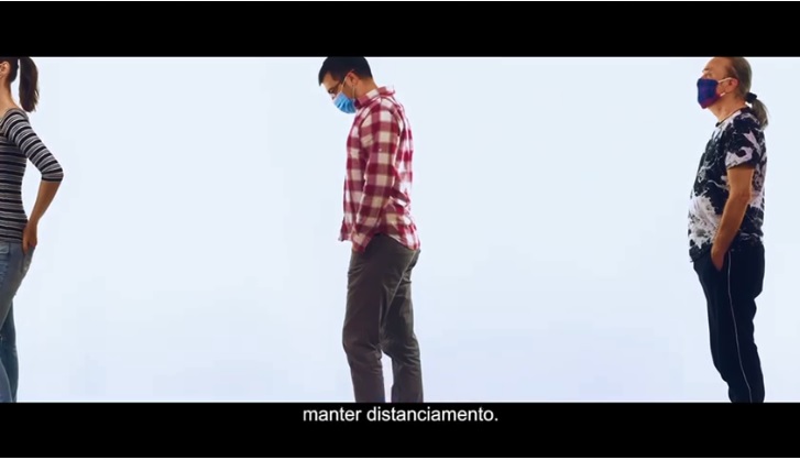 V&iacute;deo refoir&ccedil;a import&acirc;ncia de cuidados b&aacute;sicos, como distanciamento social – Foto: Reprodu&ccedil;&atilde;o