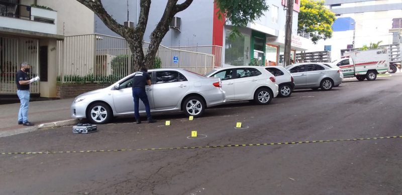 Homic&iacute;dio aconteceu no in&iacute;cio do ano em Chapec&oacute; – Foto: Diego Antunes/NDTV