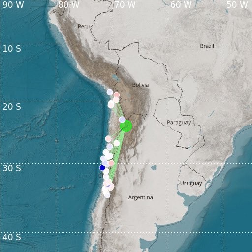 Local apontado pelo sismógrafo como atingido pelo terremoto – Foto: Diario Frontera/Divulgação/ND