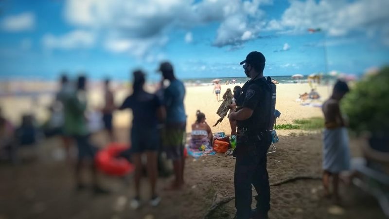 Guarda Municipal de Pol&iacute;cia Militar vistoriou os estabelecimentos em Itaja&iacute; – Foto: Prefeitura de Itaja&iacute;/Divulga&ccedil;&atilde;o