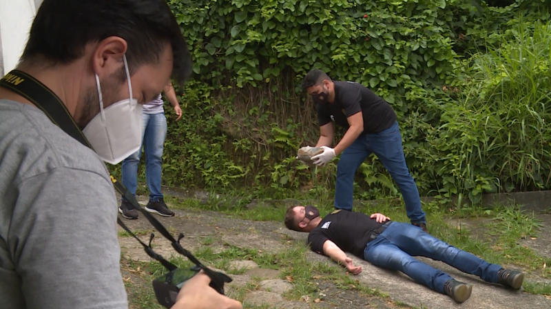 Briga entre vizinhos resultou em um homic&iacute;dio – Foto: Elias Gotaski/ND