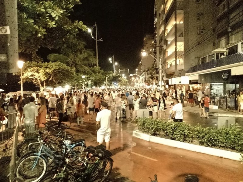Apesar da movimentação, órgãos de fiscalização consideraram noite tranquila – Foto: Paulo Metling/NDTV