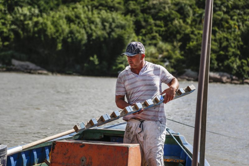 Pescador Maikel Ferreira ficou satisfeito com a estrutura construída no João Paulo – Foto: Anderson Coelho/ND