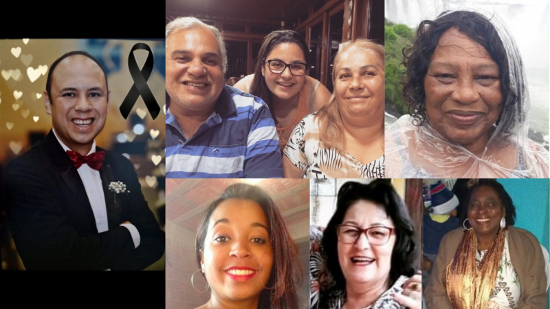 Algumas das v&iacute;timas da Covid-19 em Joinville – Foto: Luana Amorim/Divulga&ccedil;&atilde;o