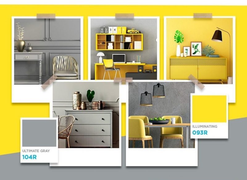 Cinza e amarelo estarão no palco das cores em 2021 – Foto: Divulgação