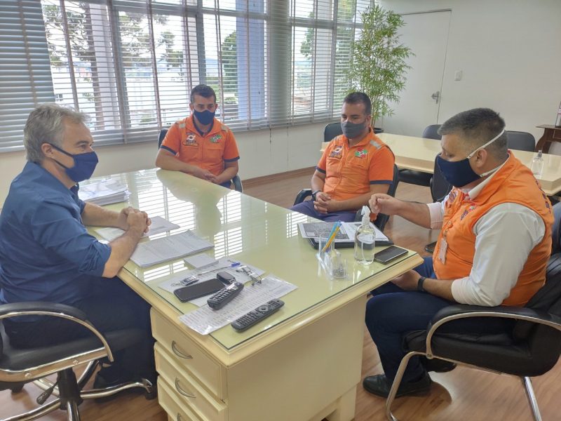 Reuni&atilde;o foi na sede da prefeitura – Foto: Prefeitura de Xanxer&ecirc;/Divulga&ccedil;&atilde;o/ND