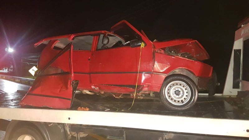 Jovem de 27 anos conduzia um Fiat Uno – Foto: Divulga&ccedil;&atilde;o/PMRv