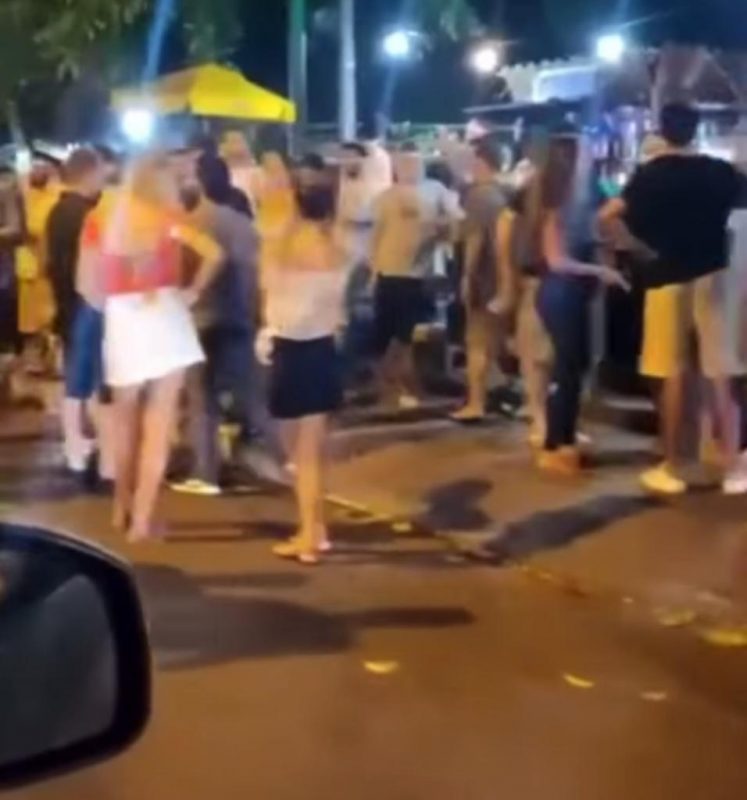 Cenas de aglomeração na Lagoa da Conceição repercutiram no país – Foto: Reprodução/Redes Sociais/ND