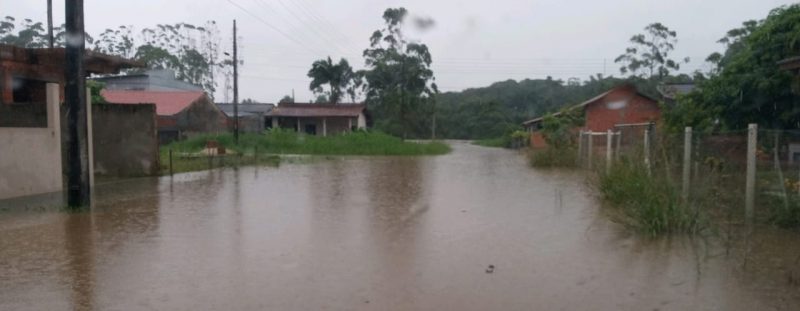 Região Norte registrou diversos pontos de alagamento e deslizamento após chuva intensa nesta quinta-feira (21) – Foto: Defesa Civil/Divulgação