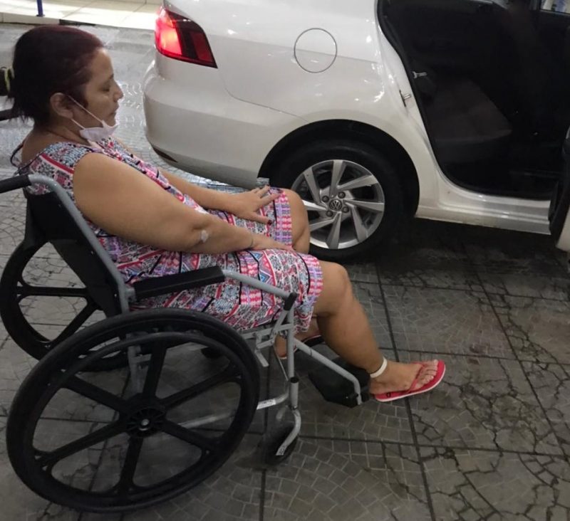 Andréa recebeu alta do hospital e vai ficar em Joinville – Foto: Arquivo pessoal/ND