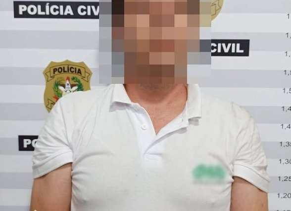 Homem chamou policial de preto nojento e foi preso em Ascurra – Foto: PC/Divulga&ccedil;&atilde;o