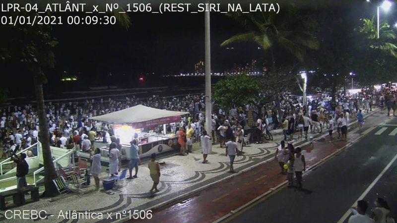 Balne&aacute;rio Cambori&uacute; no Ano novo registrou aglomera&ccedil;&otilde;es – Foto: SSP-SC/Reprodu&ccedil;&atilde;o/ND