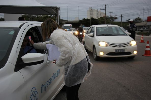 BC chegou a fiscalizar entradas da cidade, mas agora aposta em campanhas. – Foto: Cristiane Tomasi/Secom BC