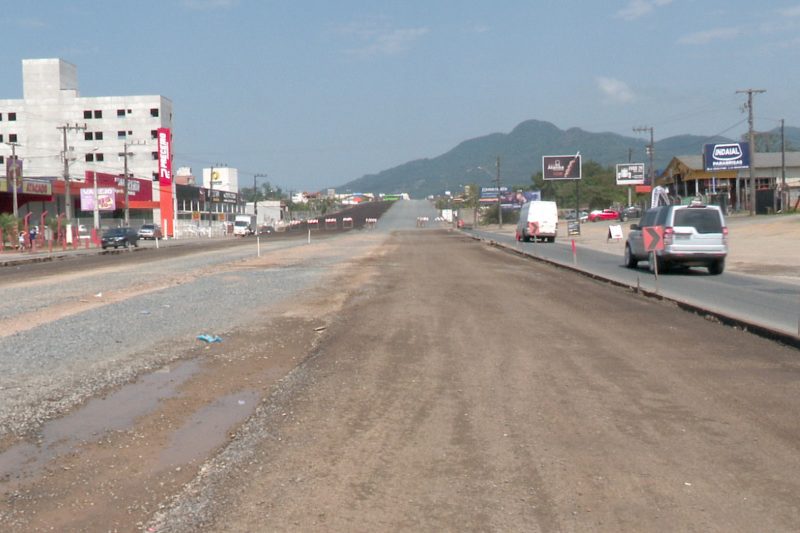 Viaduto de Indaial, na BR-470, será liberado ao trânsito de veículos – Foto: Reprodução / NDTV Blumenau