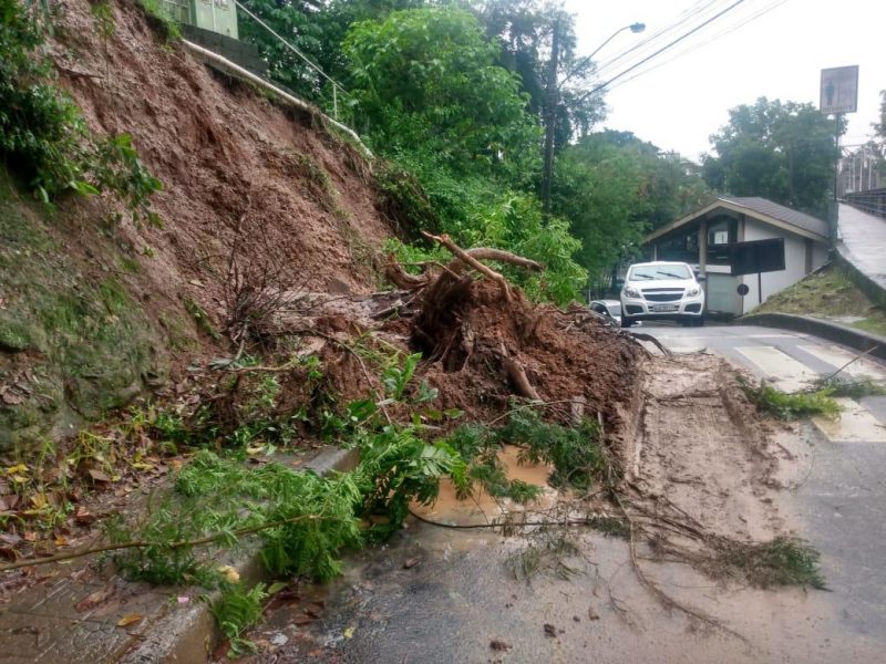 São 91 ocorrências nas últimas 24h em Blumenau – Foto: Defesa Civil Blumenau / Divulgação