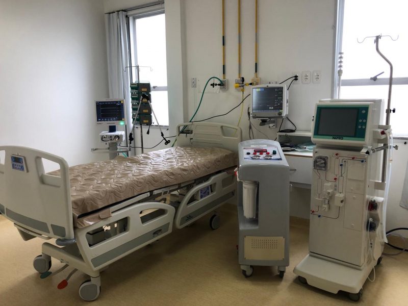 SC &eacute; recordista em ocupa&ccedil;&atilde;o de leitos de UTI Covid-19 no Sul do pa&iacute;s, com 97% de ocupa&ccedil;&atilde;o – Foto: Secretaria de Sa&uacute;de de SC/Divulga&ccedil;&atilde;o/ND