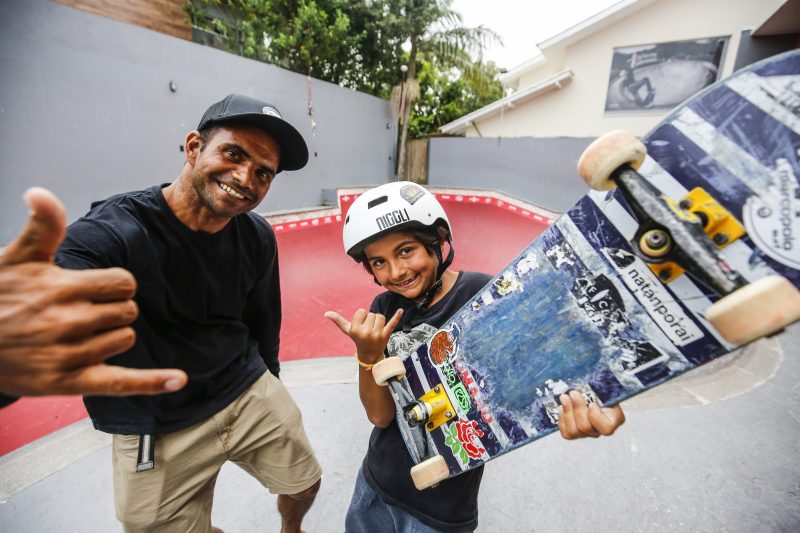 Marco Polo e o filho Polinho são presenças constantes na pista da Hi Adventure. Foto: Anderson Coelho/ND