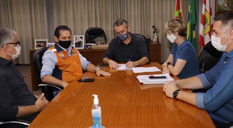 Blumenau decreta situação de emergência por conta das chuvas da última semana – Foto: Foto: Marcelo Martins / Prefeitura de Blumenau