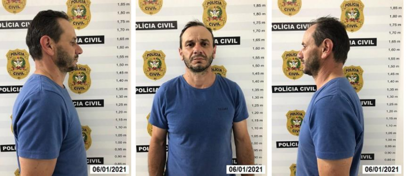 Adelar Pedroso, de 47 anos – Foto: Pol&iacute;cia Civil/ND