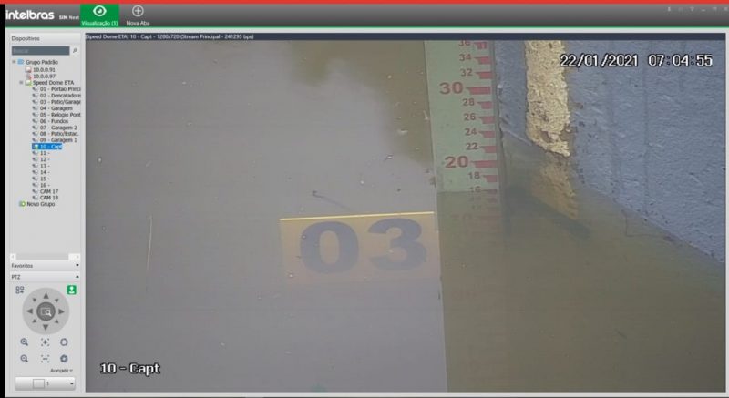 Nível do rio segue sendo monitorado pela Defesa Civil – Foto: Prefeitura de Rio Negrinho/Divulgação