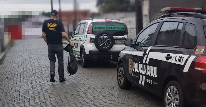 Operação ocorreu na manhã desta sexta-feira (22) em Palhoça, na grande Florianópolis – Foto: Polícia Civil/Divulgação