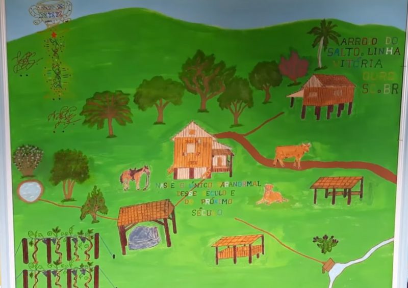 Cada pintura tem um significado e revela uma visão. – Foto: RBV Notícias/Reprodução