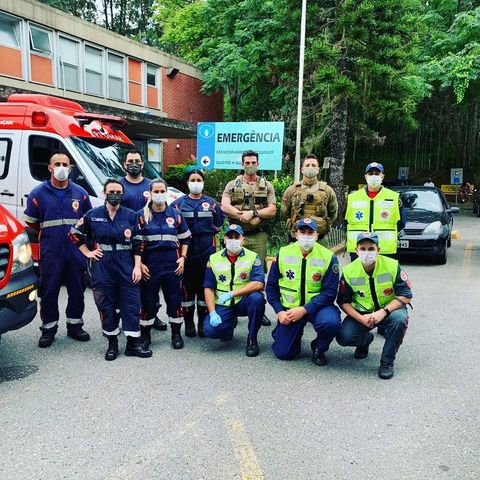 Crian&ccedil;a &eacute; salva pelas equipes do Samu e Corpo de Bombeiros – Foto: Samu/Divulga&ccedil;&atilde;o