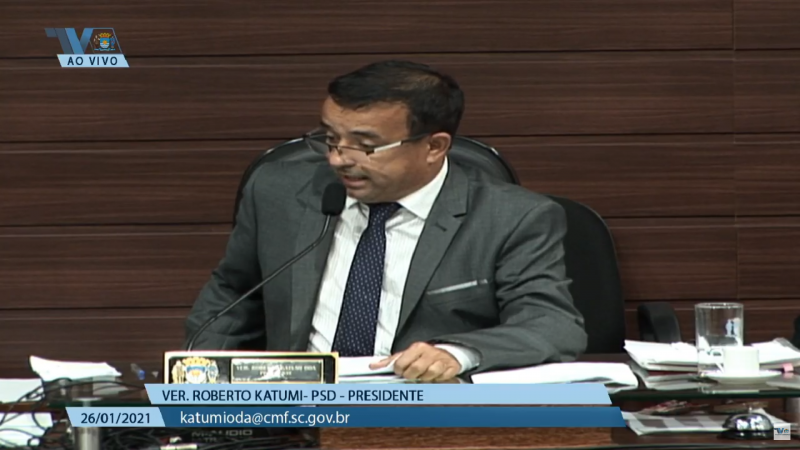 Katumi informou que Câmara criará conselho de ética – Foto: Reprodução/TV Câmara