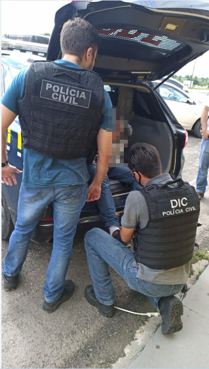 Suspeito foi preso no Paraná nesta quinta-feira (28) – Foto: Polícia Civil/Divulgação