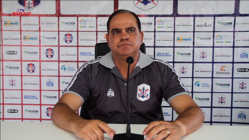 Waguinho elogiou postura da equipe &#8211; Foto: TV Marcílio/Reprodução