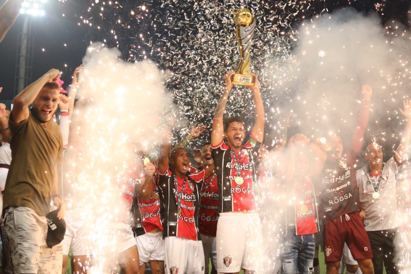 Al&eacute;m do t&iacute;tulo, JEC conquistou a vaga na Copa do Brasil – Foto: Vitor Forcellini/JEC