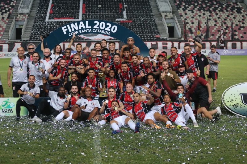 JEC conquistou o pentacampeonato da Copa SC, o título não vinha desde 2013 &#8211; Foto: Vitor Forcellini/JEC