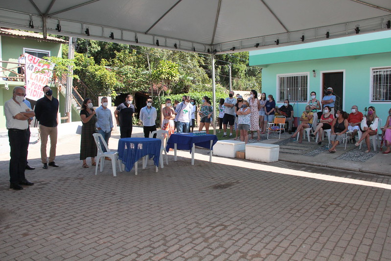 Tenda foi montada para encontro entre Casan e comunidade – Foto: Edio Helio Ramos/CMF/ND