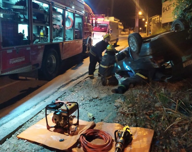 Acidente em Brusque – Foto: CBM/Divulga&ccedil;&atilde;o