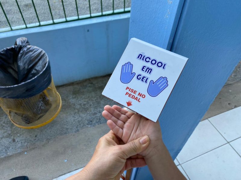 Cada unidade contar&aacute; com &aacute;lcool em gel na entrada – Foto: Divulga&ccedil;&atilde;o/NDTV