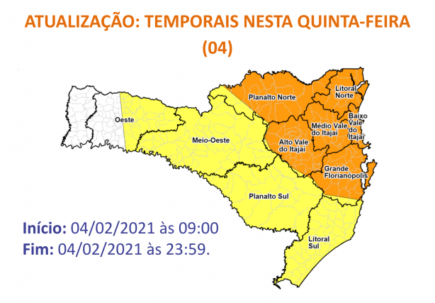 Temporais na regi&atilde;o alertam para o risco alto de desastres na regi&atilde;o – Foto: Defesa Civil/Divulga&ccedil;&atilde;o