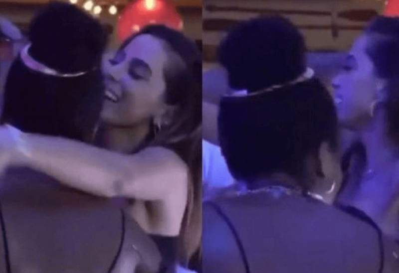 Anitta e parte da cena em que aparece dando beijo triplo. Deu o que falar… – Foto: Reprodu&ccedil;&atilde;o Twitter