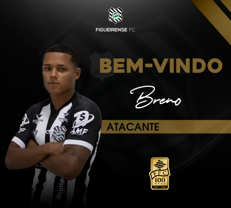 Atacante Breno, 22 anos, &eacute; mais uma op&ccedil;&atilde;o do Figueirense para a temporada; j&aacute; s&atilde;o 11 refor&ccedil;os at&eacute; aqui – Foto: FFC/divulga&ccedil;&atilde;o