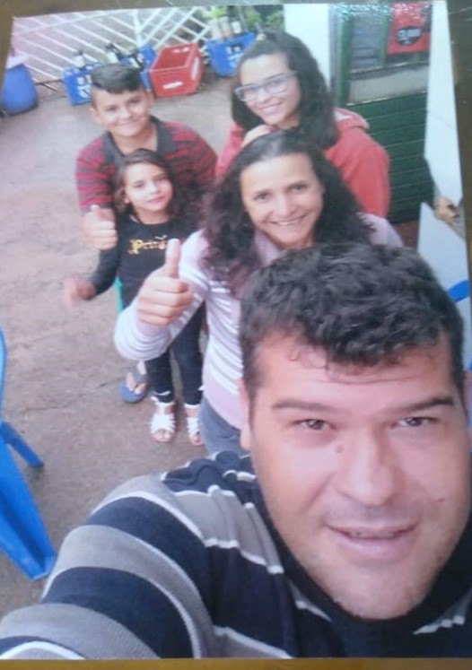 Na família, apenas Altair testou positivo. – Foto: Arquivo Pessoal/ND