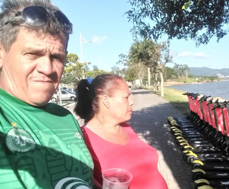 Casal Claudecir e Silce foram positivados para Covid-19, mas apenas a esposa precisou de internação hospitalar e foi transferida para São Miguel do Oeste.