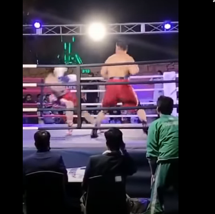 Boxeador morre ap&oacute;s ser nocauteado em luta de boxe beneficente – Foto: Foto: Reprodu&ccedil;&atilde;o BOL News