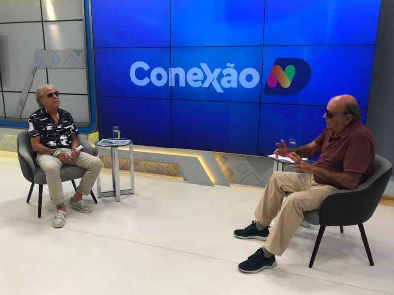 Cacau Menezes recebe o engenheiro Honorato Tomelin – Foto: NDTV