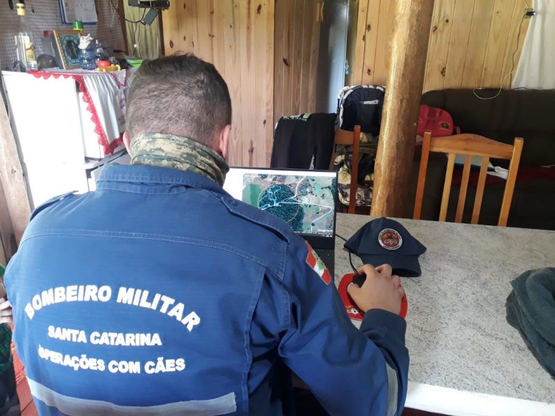 Corpo de Bombeiros conversou com familiares para realizar as buscas. – Foto: Corpo de Bombeiros/Divulgação/ND