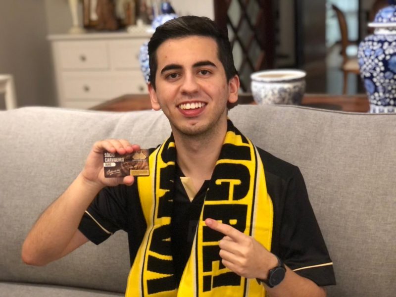 Edson Padoim, torcedor do Crici&uacute;ma, que herdou a paix&atilde;o do pai – Foto: Arquivo Pessoal/divulga&ccedil;&atilde;o/ND