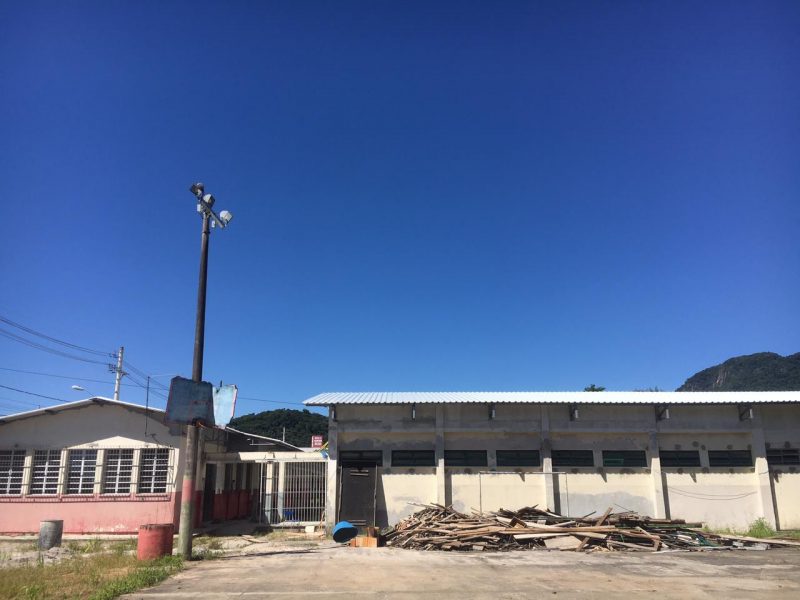 EEB Jos&eacute; Matias Zimmermann, em S&atilde;o Jos&eacute;, continua em obras – Foto: Ana Vaz/NDTV