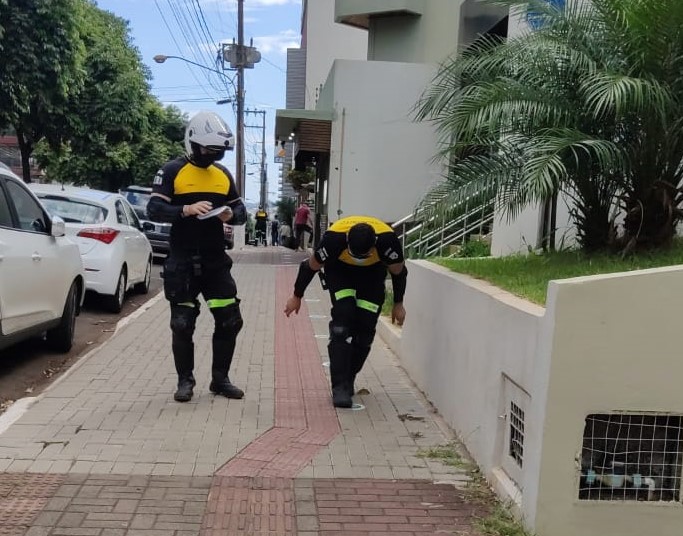 Principais pontos de aglomera&ccedil;&atilde;o de pessoas foram demarcados – Foto: Guarda Municipal/ND