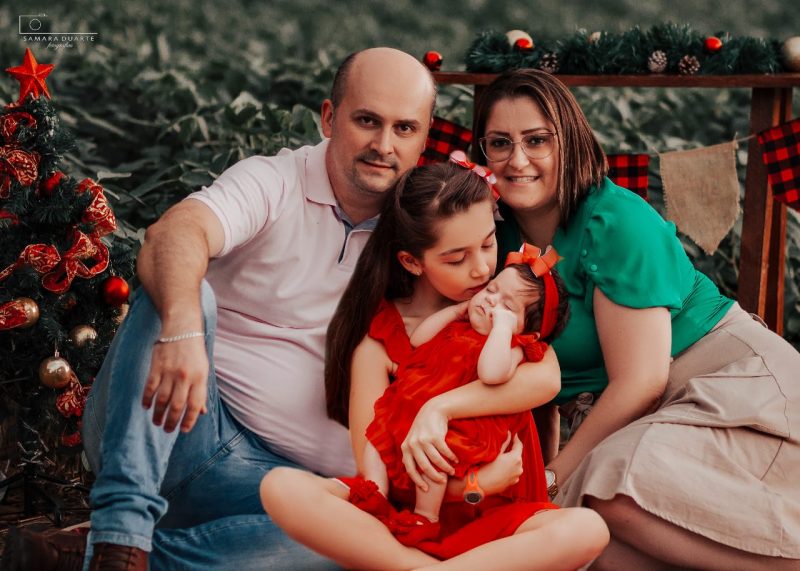 Danubia e a fam&iacute;lia passam bem – Foto: Arquivo Pessoal/ND