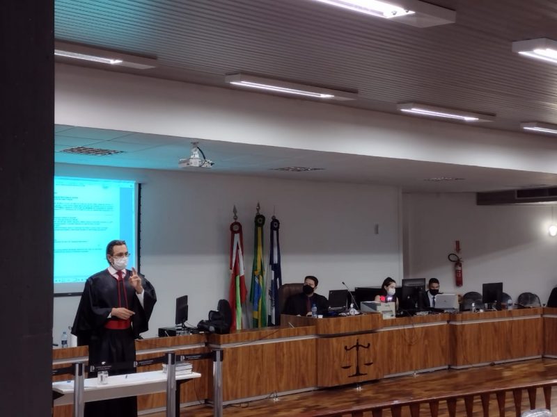 Julgamento ocorreu na tarde desta quinta-feira (4) – Foto: Thiago Dias/Comarca de Joinville/ND